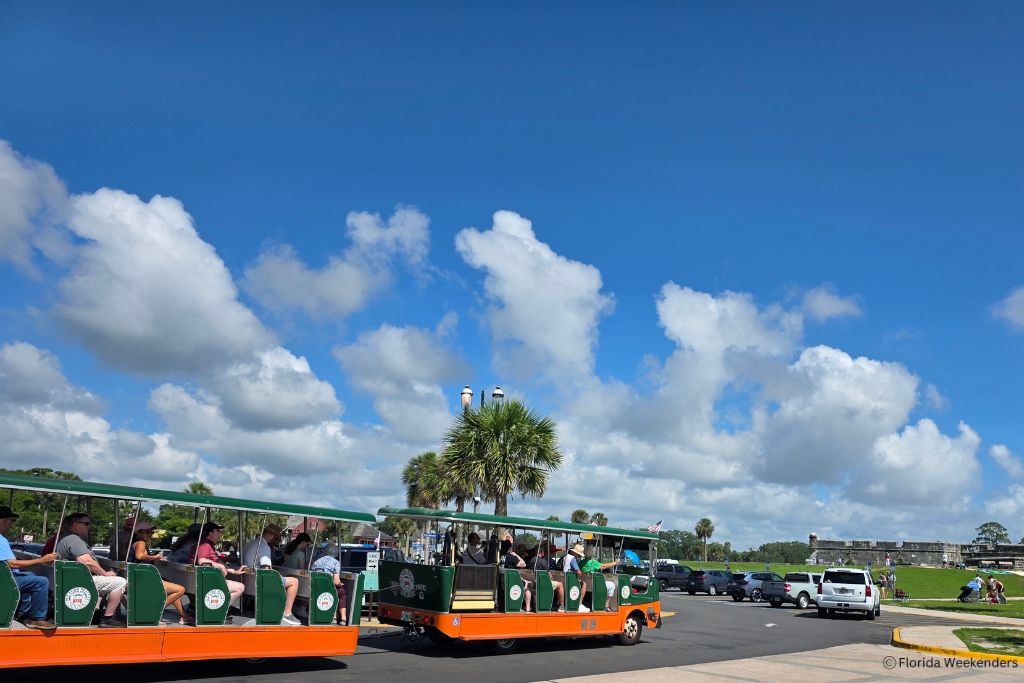 Old town trolley tour in St. Augustine, the best thing to do in St. Augustine with kids.